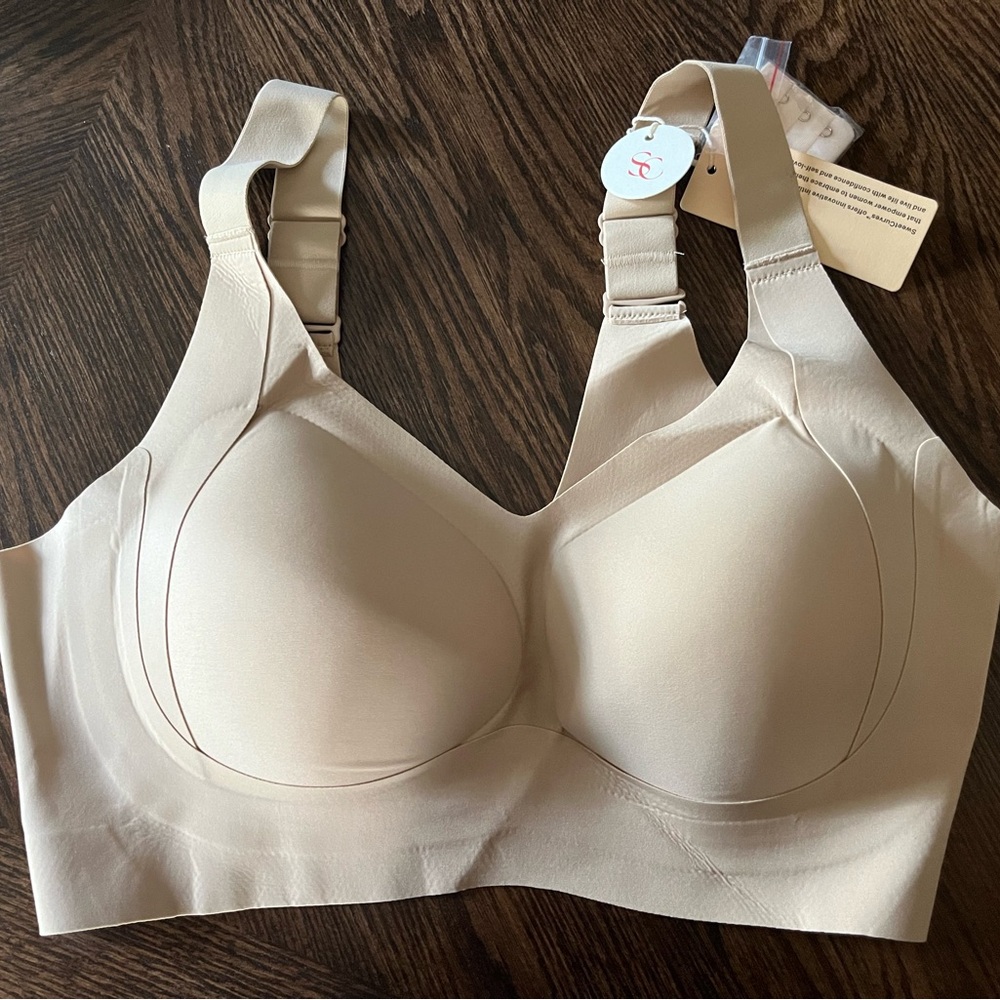 Nude SweetCurves wireless bra